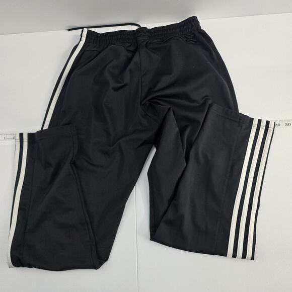 Adidas track pants black mens Medium sweat 6934 - Picture 2 of 10